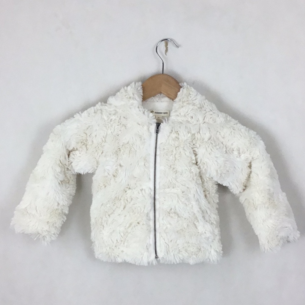 Girl’s TUCKER + TATE Faux Fur Hooded Coat